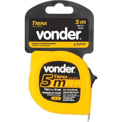 Trena Aço (E)  5M X 19,0Mm Econômica Vonder