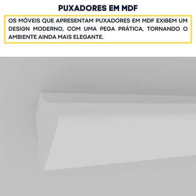 Mesa de Cabeceira Barcelona MDP com 2 Gavetas e Puxadores MDF Tcil Branco