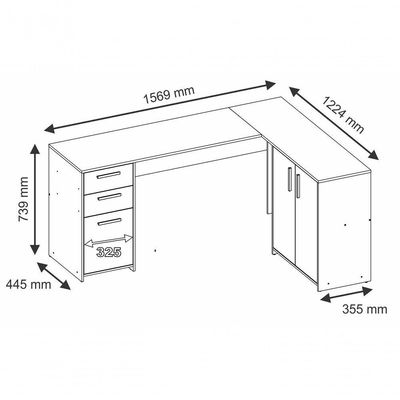 Mesa Para Computador Office Nt 2005 Nogal - Notável