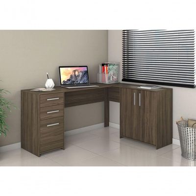 Mesa Para Computador Office Nt 2005 Nogal - Notável