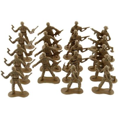 Bonecos De Plástico Em Miniatura Militar 40 Peças