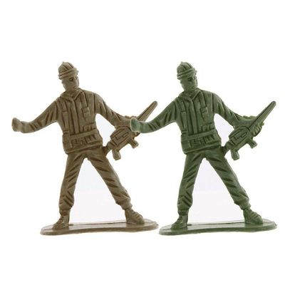 Bonecos De Plástico Em Miniatura Militar 40 Peças