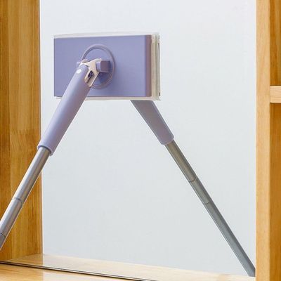 Odo Mop Articulado Mini Ajustavel Inox Multifuncional Limpa Vidros Varredor Piso Porcelanato Azulejo Rodinho Limpeza