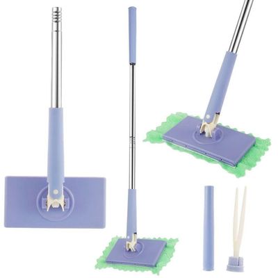 Odo Mop Articulado Mini Ajustavel Inox Multifuncional Limpa Vidros Varredor Piso Porcelanato Azulejo Rodinho Limpeza