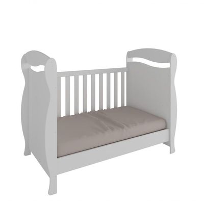 Berço Americano Junior New - Moveis Peroba Branco Brilho