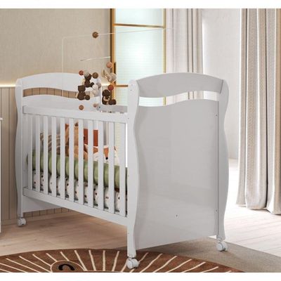 Berço Americano Junior New - Moveis Peroba Branco Brilho