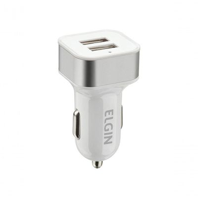 Carregador Veicular Automotivo 12v Com 2 Saídas Usb 5v 2.1a