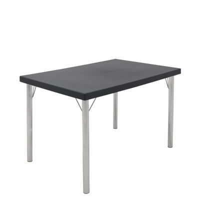 Mesa Geo Tramontina Retangular Summa Grafite Base Alumínio