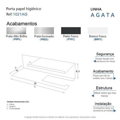 Porta Papel Higiênico Triplo Para Banheiro Preto Fosco Grega