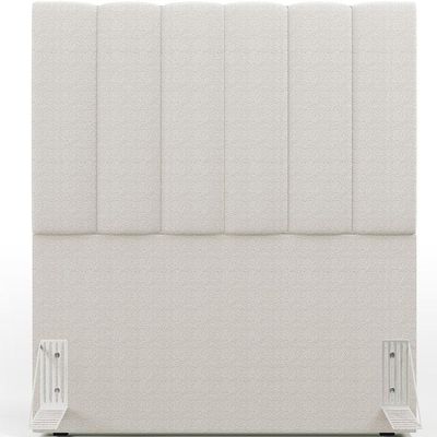 Cabeceira Cama Box Solteiro 100 cm Dália W01 Bouclê Creme - Lyam Decor