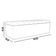 Calçadeira Recamier Baú Para Cama De Casal Dália 140x50 Cm W01 Linho Cinza Escuro - Lyam Decor
