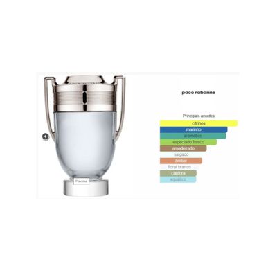 Perfume Paco Rabanne Invictus Masculino Original 100 Ml