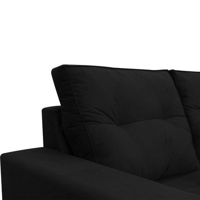 Sofá 1,80 Moderno 2 Lugares Confortável Onix Preto