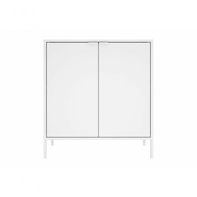 Balcão Alto Multiúso Itatiaia Smart - 2 Portas - Branco Matte