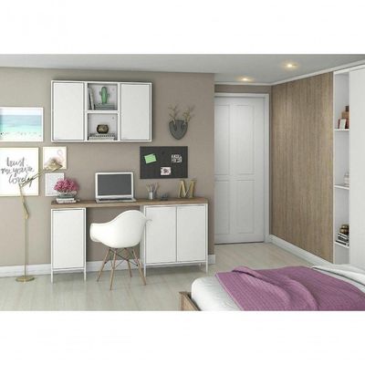Balcão Alto Multiúso Itatiaia Smart - 2 Portas - Branco Matte