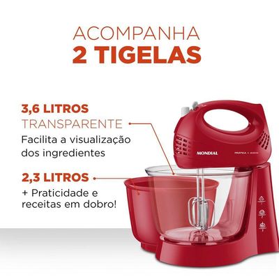Batedeira Mondial Prática B-45-r Batedeira B-45-r 220v/60hz . 220V