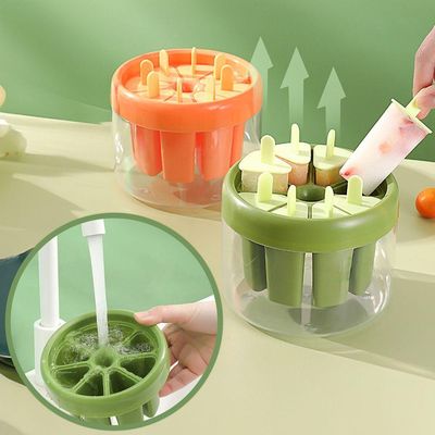 Forma Molde Fazer Picolé Sorvete 8 Palitos Reutilizável Verde