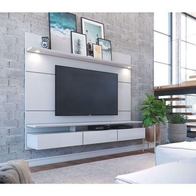 Home Suspenso Decore Led Branco Acetinado - Imcal Móveis