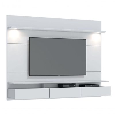 Home Suspenso Decore Led Branco Acetinado - Imcal Móveis