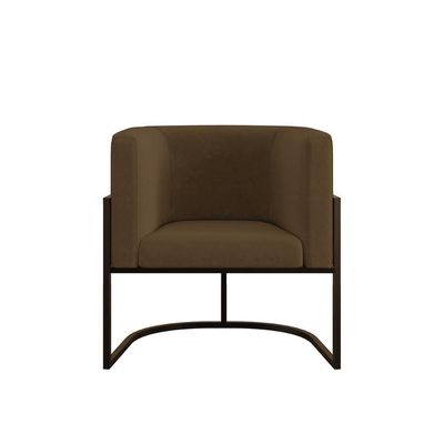 Kit Sofá 2 Lugares + 2 Poltronas Para Recepção Balaqui Marrom