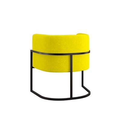 Kit Sofá 2 Lugares + 2 Poltronas Para Recepção Balaqui Amarelo