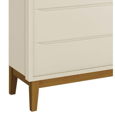 Cômoda Sapateira Classic New Areia Fosco Com Madeira - Reller