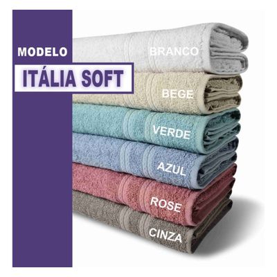 Kit Hotel 5 Toalhas Super Grossa e Felpuda 80x150cm Beka Cereja
