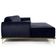 Sofá 4 Lugares Com Chaise Molino 265cm Azul Marinho C-287