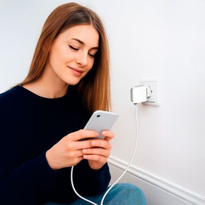 Adaptador Carregador Tomada Três Saídas Turbo 3.1A Cabo IOS