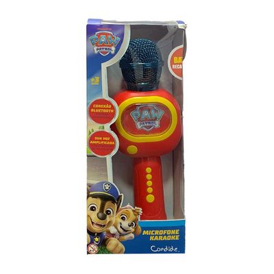 Microfone Musical com Bluetooth Patrulha Canina