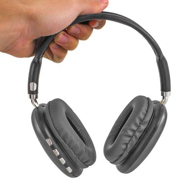 Fone De Ouvido Sem Fio Headphone Bluetooth Microfone Cartão SD Radio Cor:Rosa