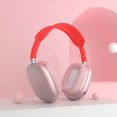 Fone De Ouvido Sem Fio Headphone Bluetooth Microfone Cartão SD Radio Cor:Rosa