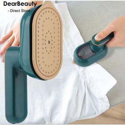 Mini Ferro A Vapor Bivolt Portátil Viagem 180° De Passar Roupa Verde