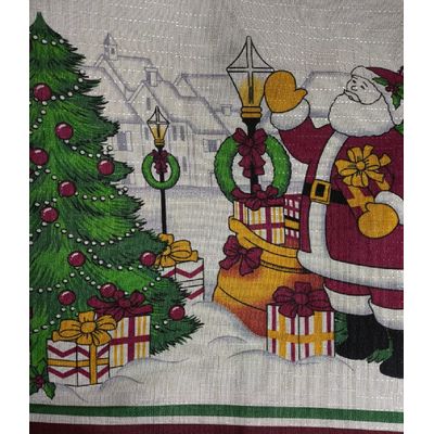 Toalha Mesa Retangular Gourmet 140x350cm Natal Noel Raner