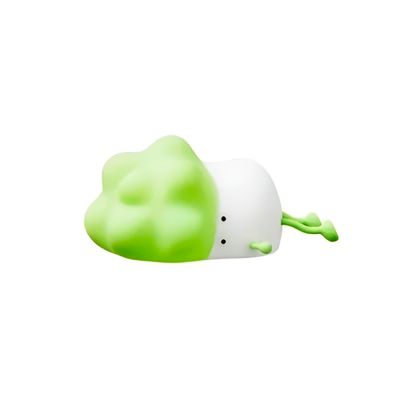 Luminária Lâmpada Infantil Repolhinho LED Silicone Recarregável – Silicone Seguro, Luz Suave