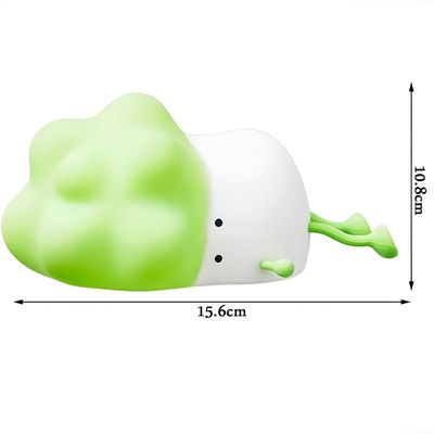 Luminária Lâmpada Infantil Repolhinho LED Silicone Recarregável – Silicone Seguro, Luz Suave