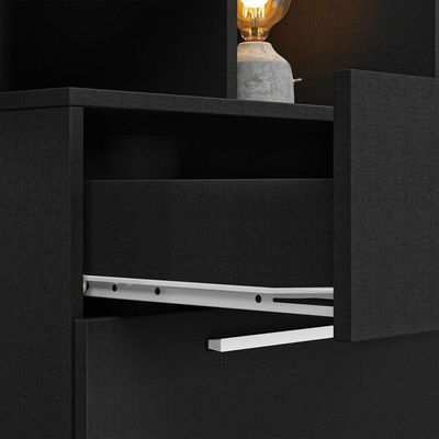 Mesa Office Linea Preto - Móveisaqui