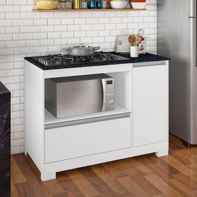Balcão Cooktop Nt 3050 Branco Com Granito - Notável