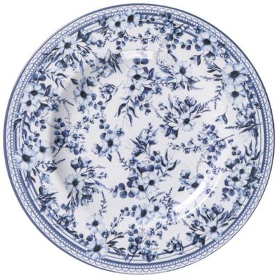 Prato Sobremesa Tramontina Azzura em Porcelana Decorada 21cm