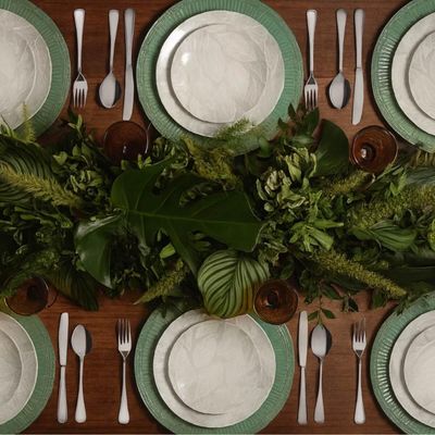 Prato de Sobremesa Arbo em Porcelana Decorada 19cm Tramontina Avulso