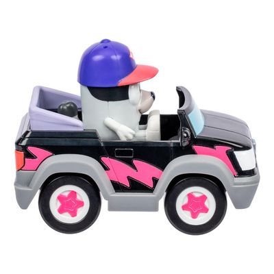 Mini Veículo Bluey com Boneco Colecionável - Carro de Pizza