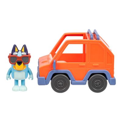 Mini Veículo Bluey com Boneco Colecionável - Carro 4x4