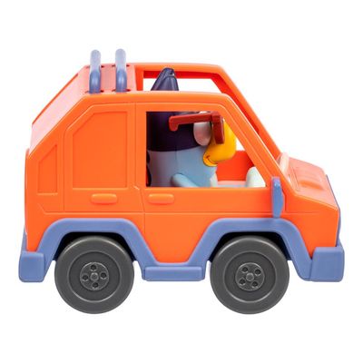 Mini Veículo Bluey com Boneco Colecionável - Carro 4x4