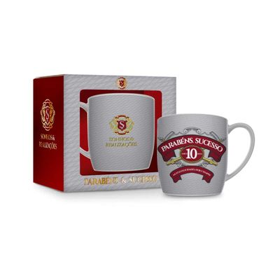 CANECA PORCELANA URBAN PARABENS AMIGO 10 BRASFOOT