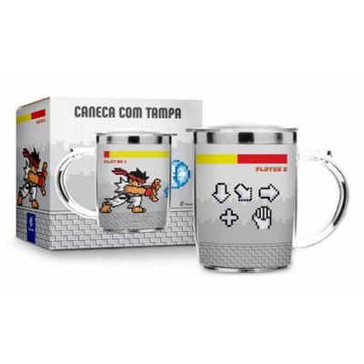 CANECA PLASTICO INOX SW HADOUKEN BRASFOOT
