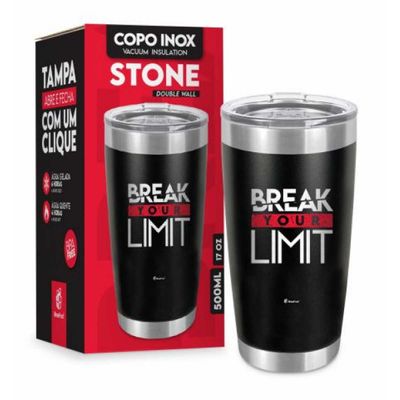 COPO TERMICO STONE BREAK YOUR LIMIT BRASFOOT