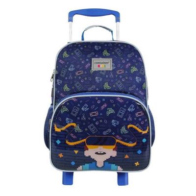 MOCHILA DE RODINHA CONTAINER KIDS GAME DERMIWIL