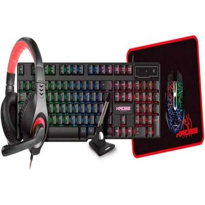 KIT GAMER 5 EM 1 KE-GK5150 PRETO KROSS