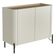 Buffet Sala de Jantar 2 Portas Brise 1 Gaveta Pés Industrial Preto Naim I03 Luna Louro - Lyam