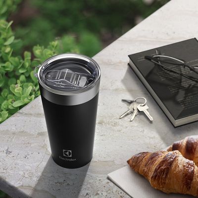 Copo Térmico Electrolux 560ml Preto Sense com Tampa Hermetica Não se aplica